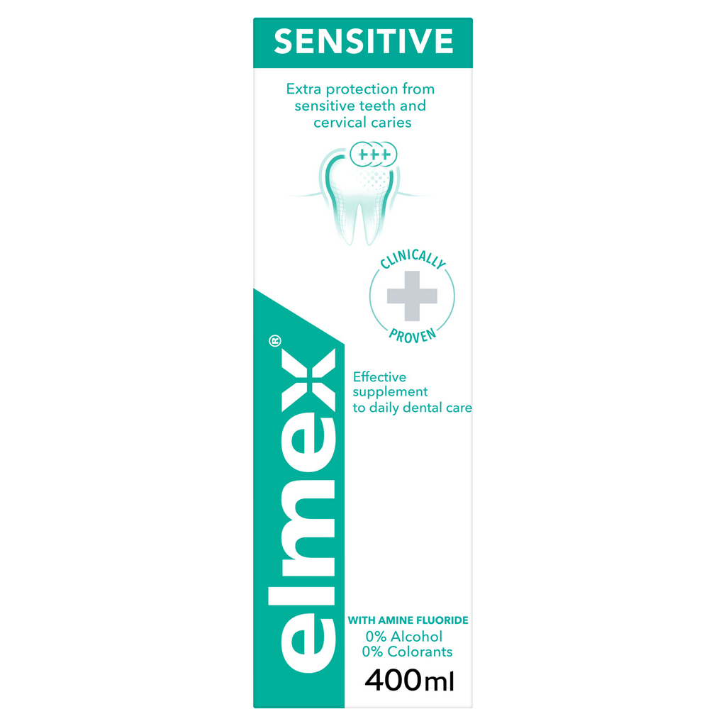 Ополіскувач для порожнини рота Elmex Sensitive Plus 400 мл (7610108065370) - зображення 4