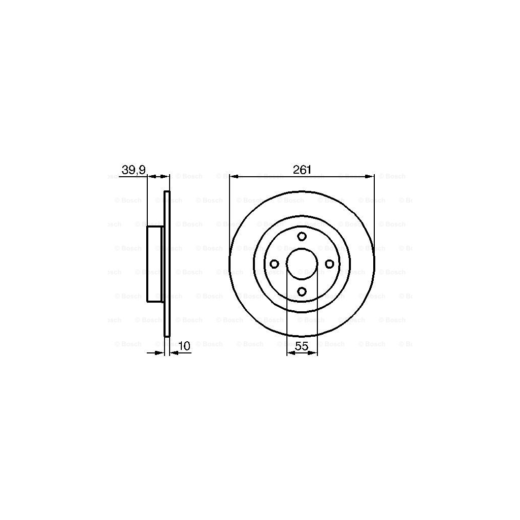 Гальмівний диск Bosch 0 986 479 128 - зображення 5
