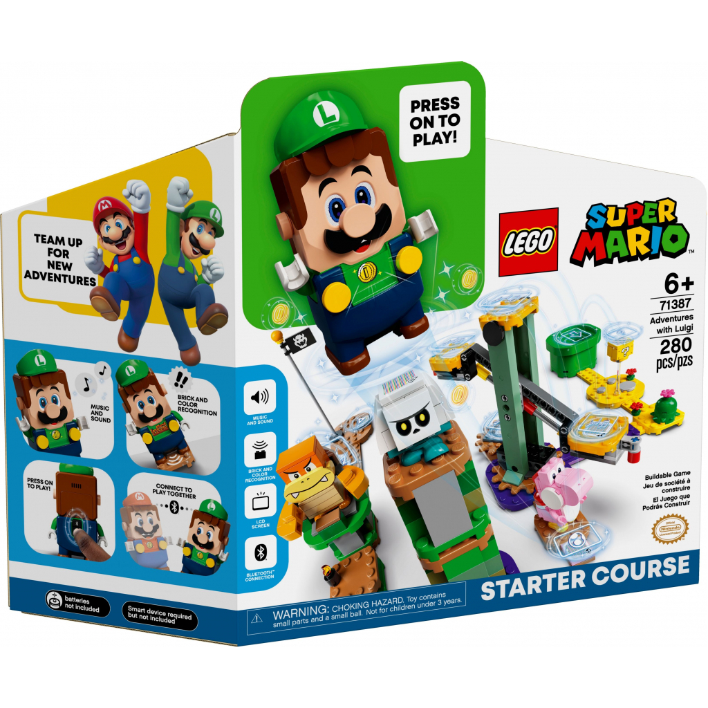 Конструктор LEGO Super Mario Стартовий набір Пригоди разом з Луїджі 280 детал (71387) - зображення 1