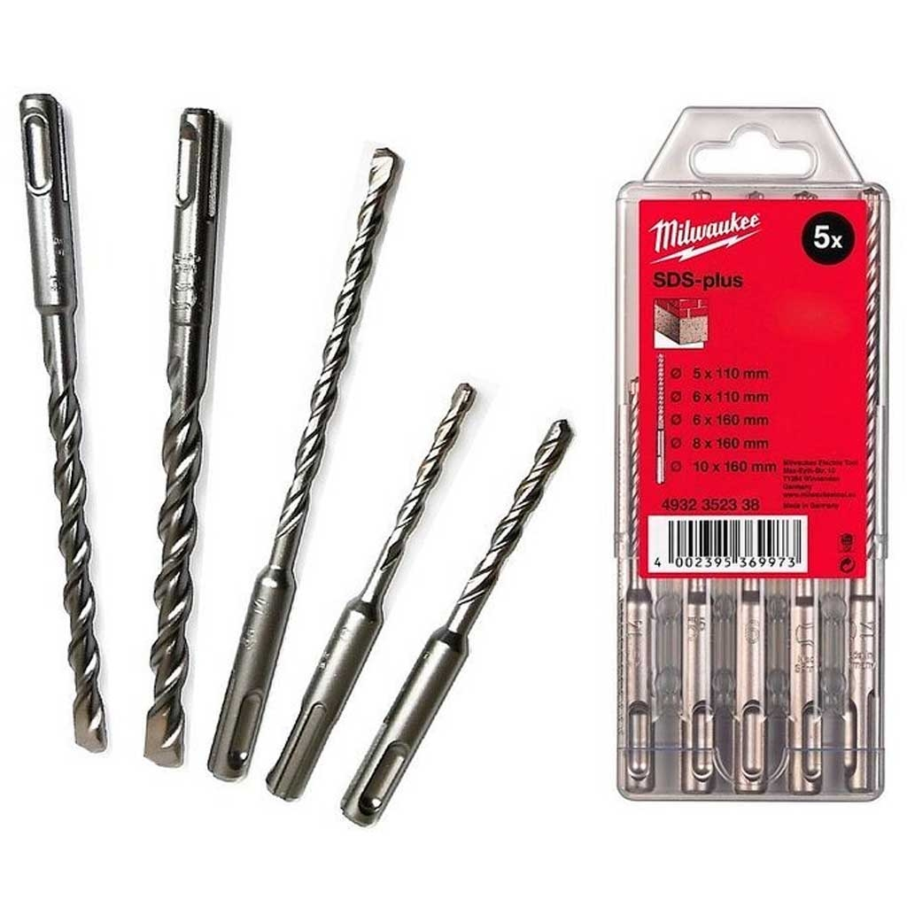 Набір бурів Milwaukee SDS-PLUS M2 5шт (4932352338) - зображення 1