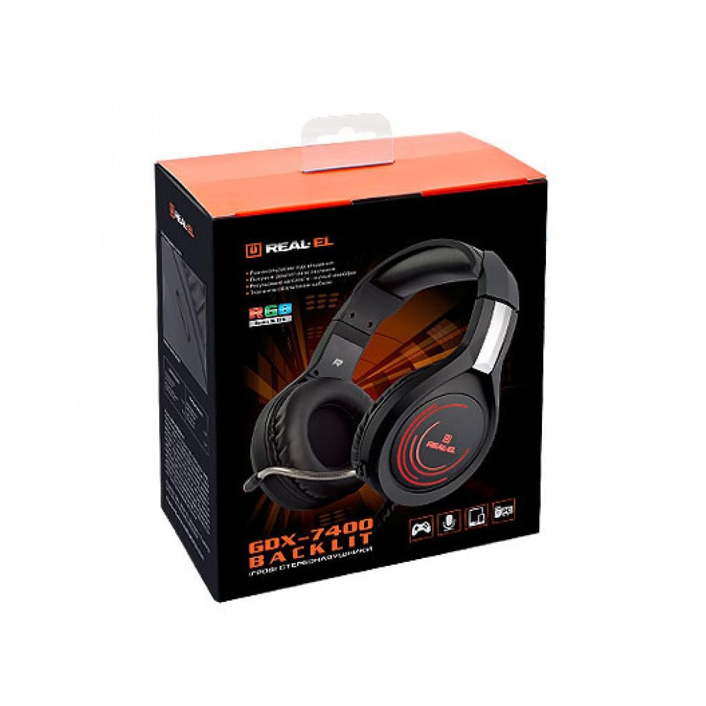 Навушники REAL-EL GDX-7400 Backlit black - зображення 11