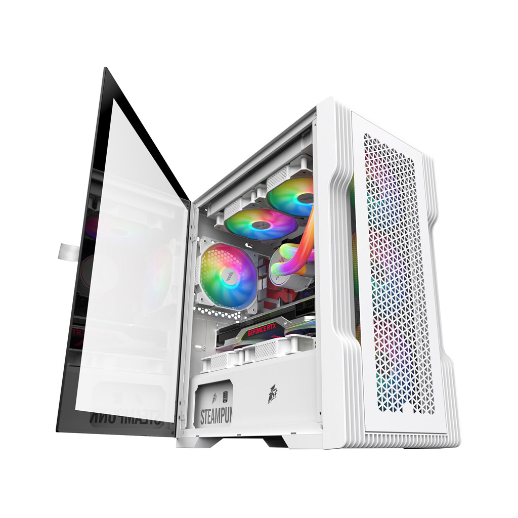 Корпус для ПК 1stPlayer T3-WH-4F1-W - зображення 5