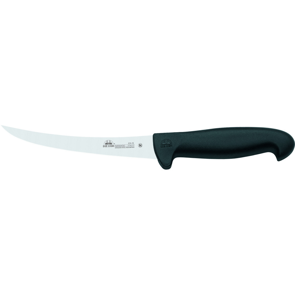 Кухонний ніж Due Cigni Professional Boning Knife 414 150 mm Black (2C 414/15 N) - зображення 1