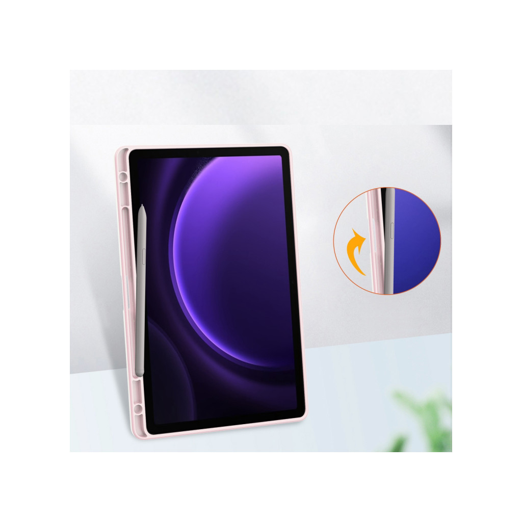 Чохол до планшета BeCover Soft Edge stylus holder Samsung Tab S9 (SM-X710/SM-X716)/S9 FE (SM-X510/SM-X516B) 11.0" Pink (710442) - зображення 6