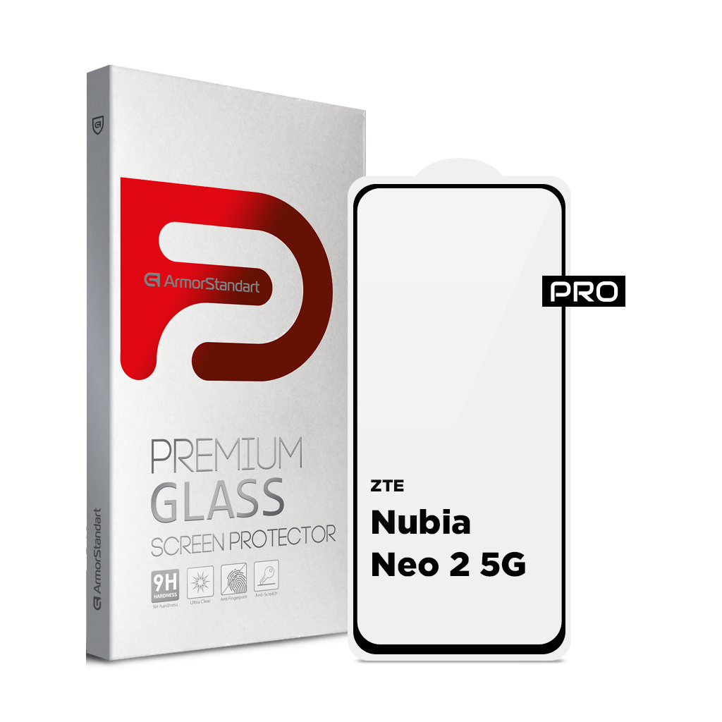 Скло захисне Armorstandart Pro ZTE Nubia Neo 2 5G Black (ARM78903) - зображення 1