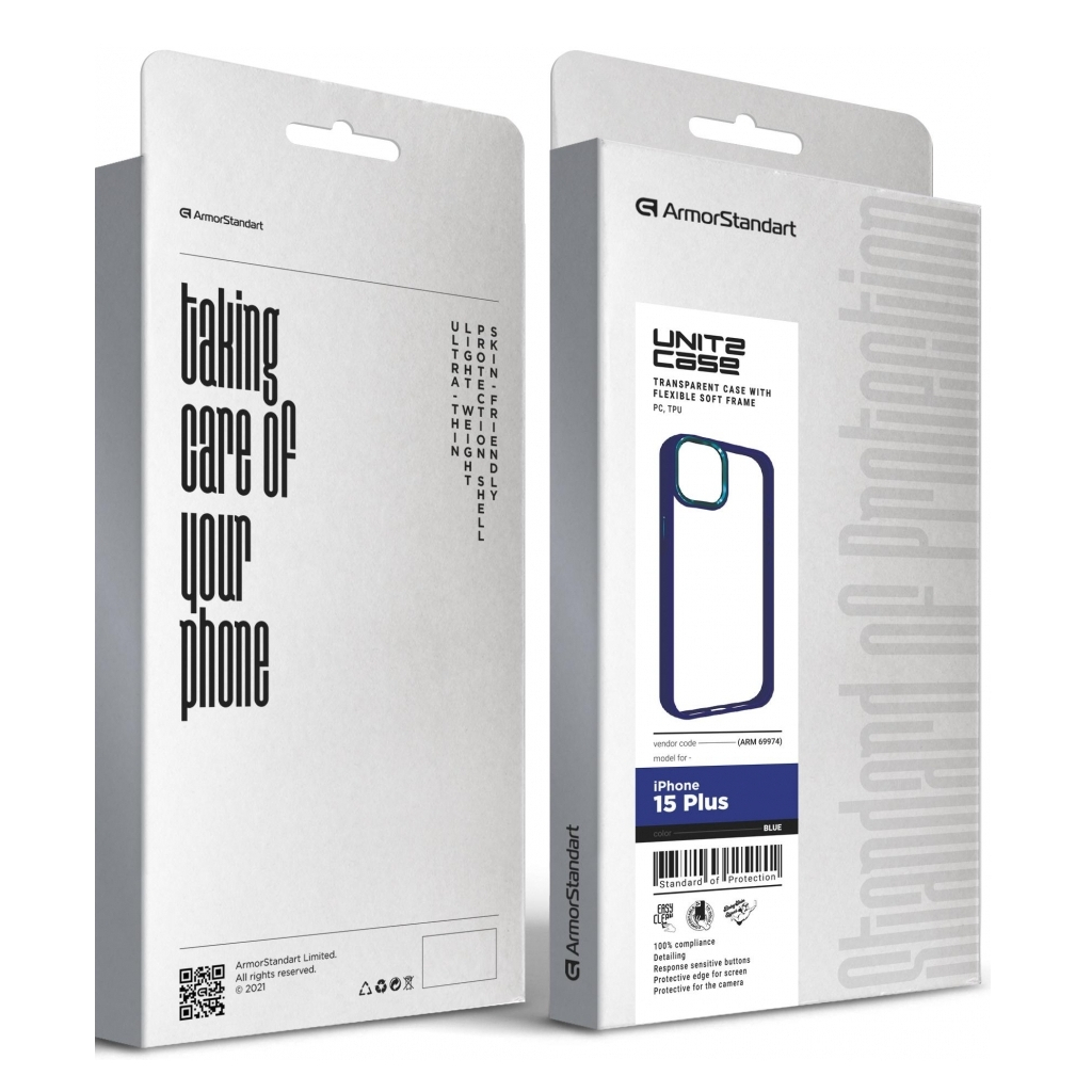 Чохол до мобільного телефона Armorstandart UNIT2 Apple iPhone 15 Plus Blue (ARM69974) - зображення 5