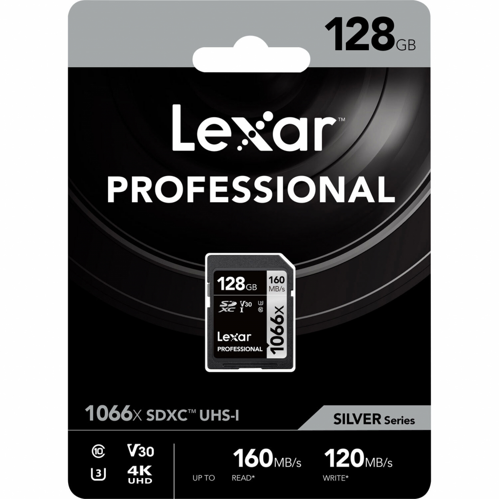 Карта пам'яті Lexar 128GB SDXC class 10 UHS-II V30 U3 1066x (LSD1066128G-BNNNG) - зображення 2