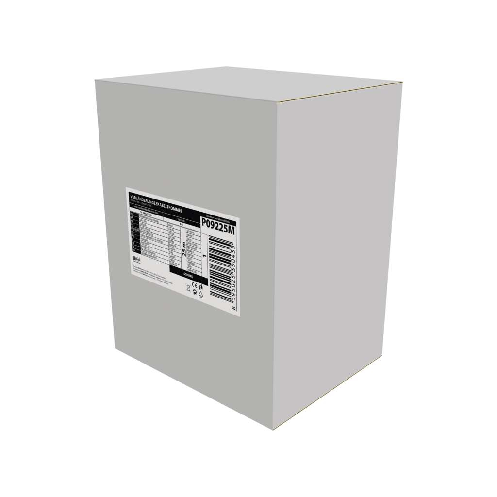 Мережевий подовжувач EMOS катушка 4 роз., 25 м (P09225M) - зображення 6