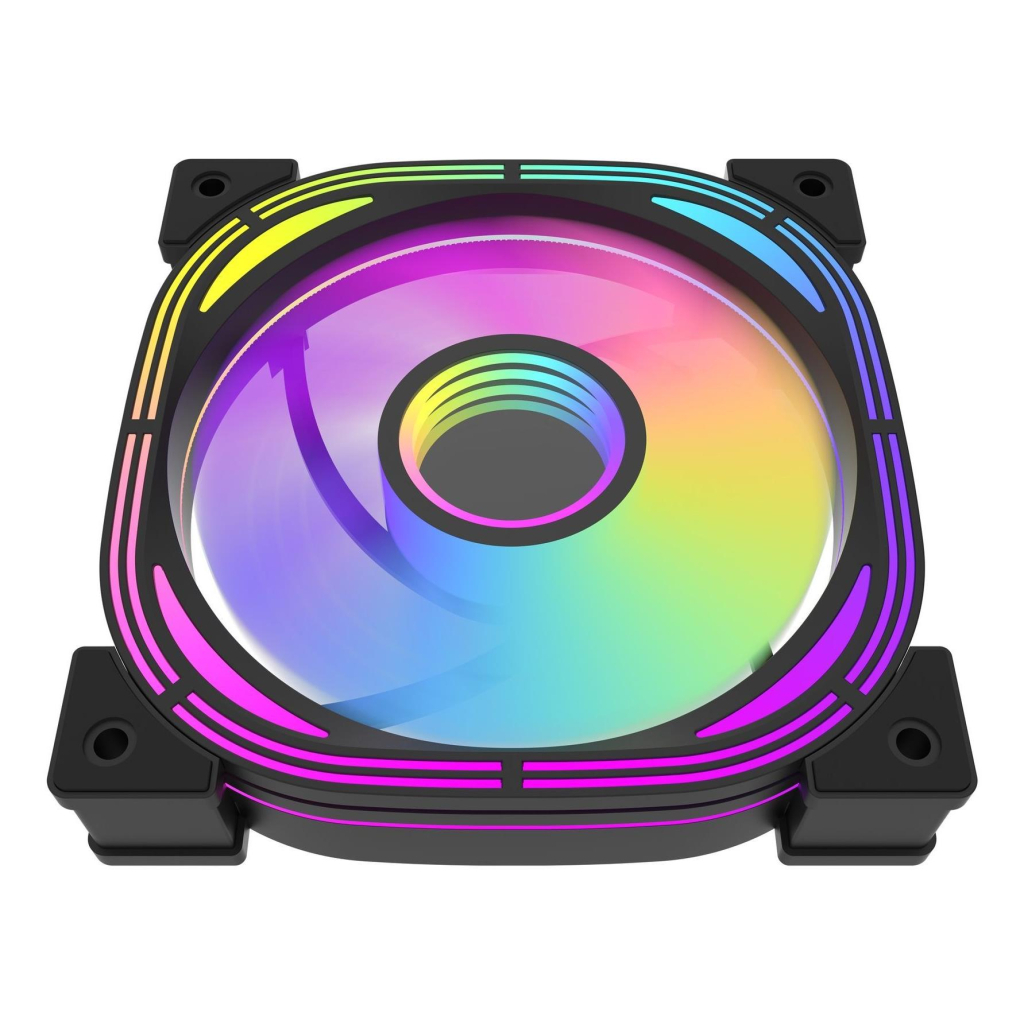 Кулер до корпусу DARKFLASH INF24 3IN1(PWM) BLACK - зображення 5