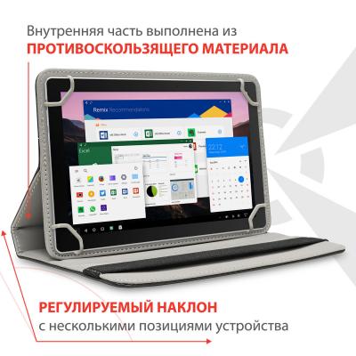 Чохол до планшета AirOn Universal case Premium 7-8" black (4821784622090) - зображення 6