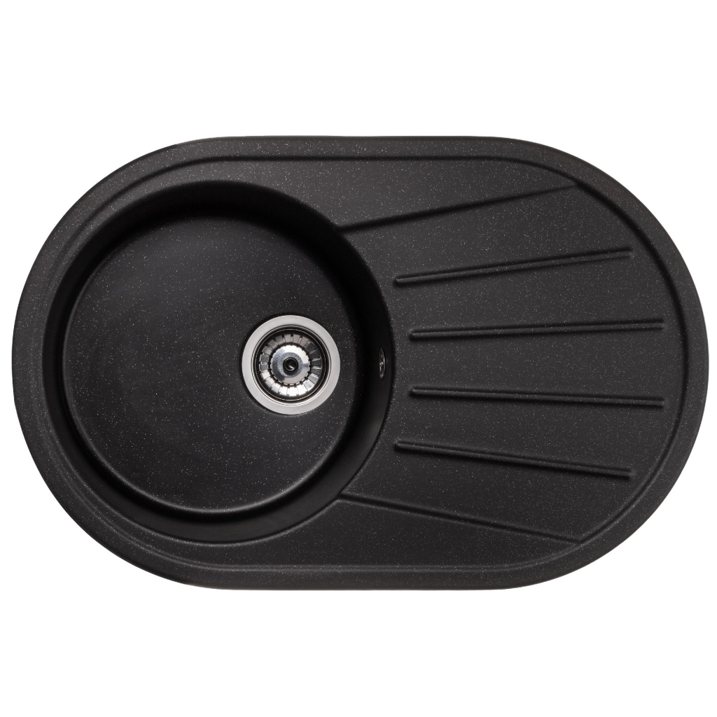 Мийка кухонна GRANADO MURCIA black shine (gr1701) - зображення 1