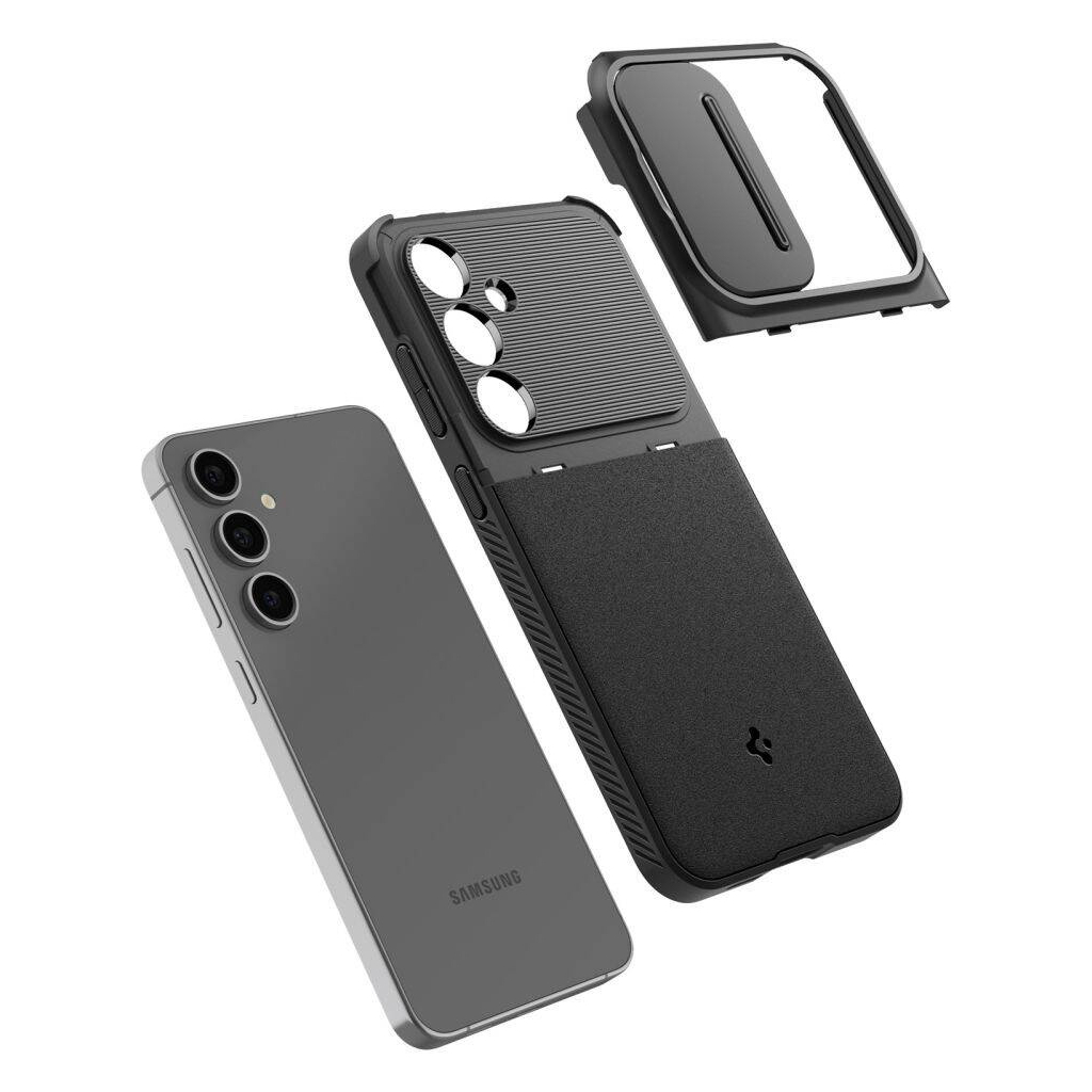 Чохол до мобільного телефона Spigen Optik Armor Samsung Galaxy S24 FE Black (8809971234665) - зображення 10