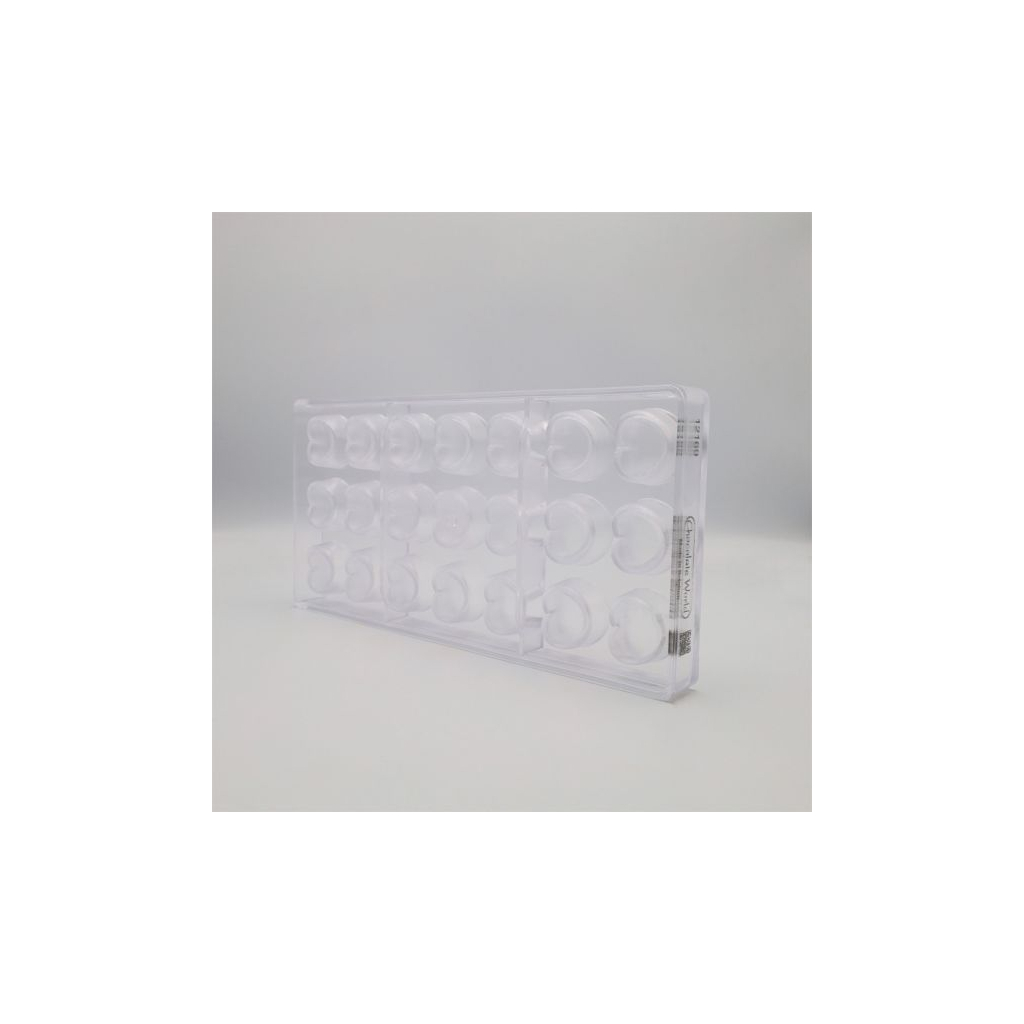 Форма для шоколаду Chocolate World серія "Chocolat Form" Серце від Arvind Prasad 28х29х18 мм, 3х7 шт (12169 CW) - изображение 3