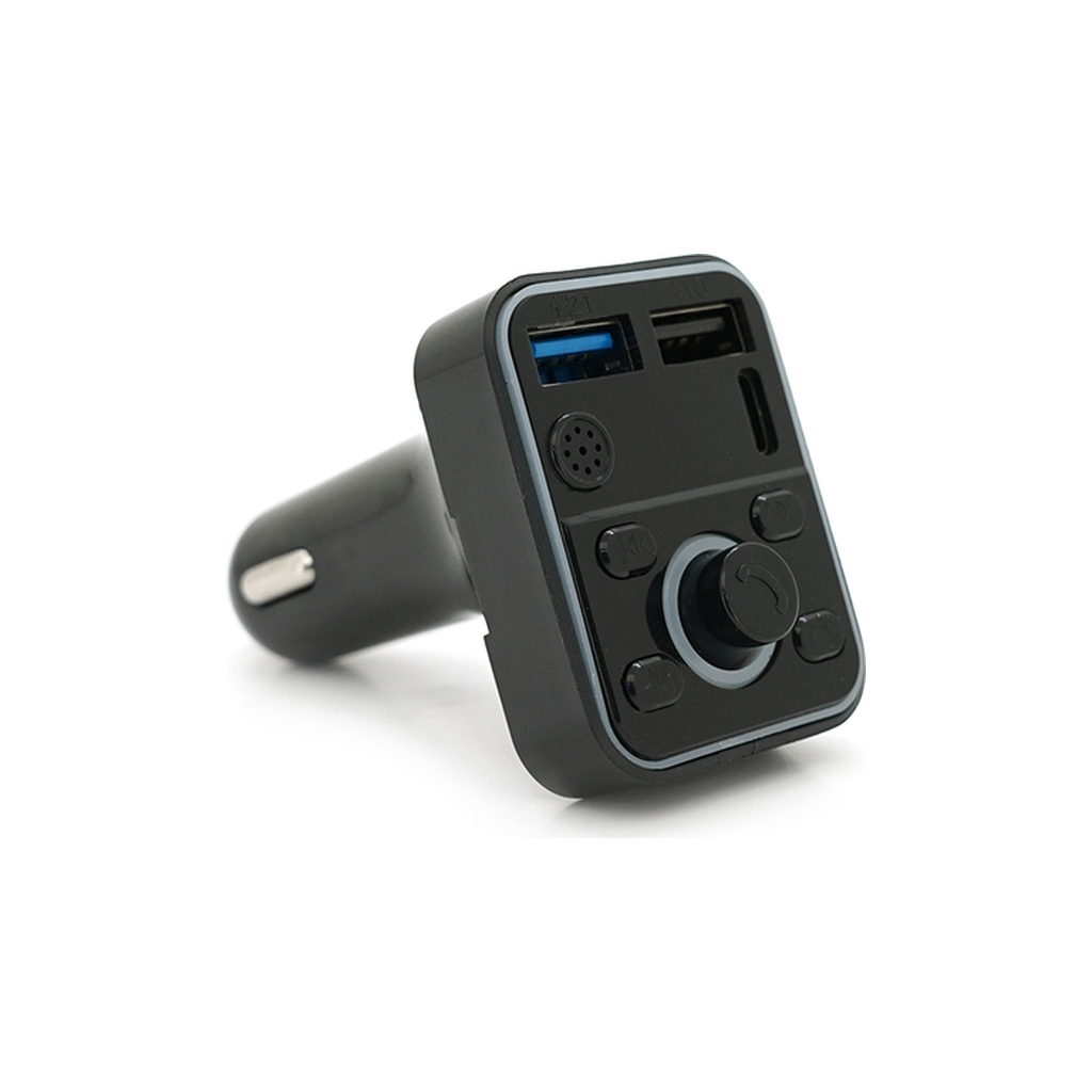 FM модулятор Voltronic D1, підсвітка 7 кольорів, 1.5-3.1A, USB, TF (FM-D1-7Col) - зображення 1