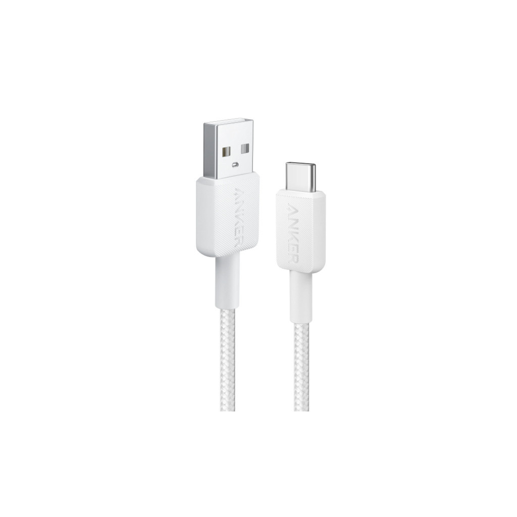 Дата кабель USB 2.0 AM to USB-C 0.9m 322 White Anker (A81H5H21/A81H5G21) - зображення 1