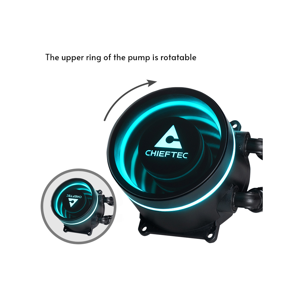 Система рідинного охолодження Chieftec Iceberg 240 ARGB (CLC-240-RGB) - зображення 10