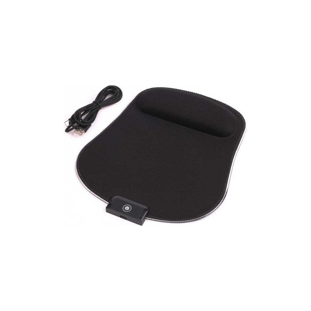 Килимок для мишки Maxxter MMP-LEDPAD-BK RGB Black (MMP-LEDPAD-BK) - зображення 2