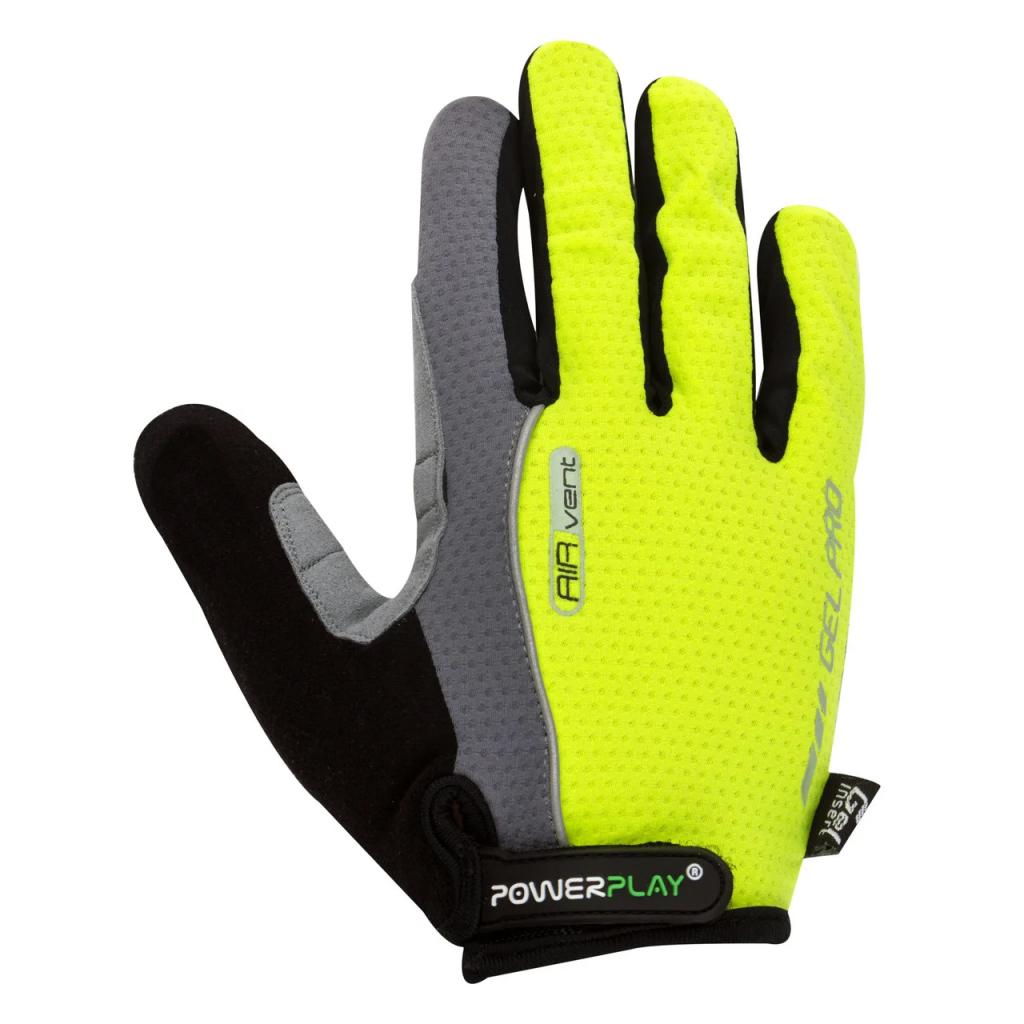Велорукавиці PowerPlay 6551 Green/Grey XL (6551_XL_Green) - зображення 2