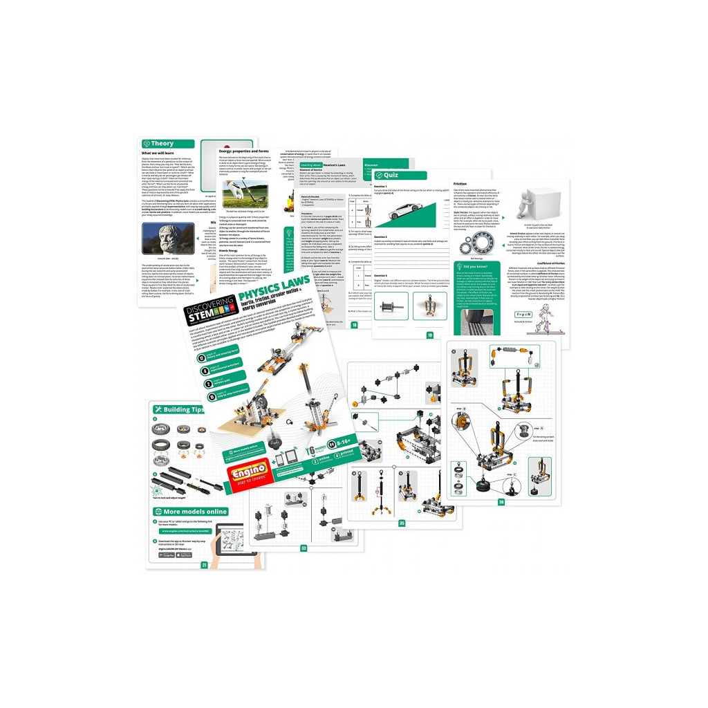 Конструктор Engino Stem Закон Ньютона та Похилі площини (STEM902) - зображення 4