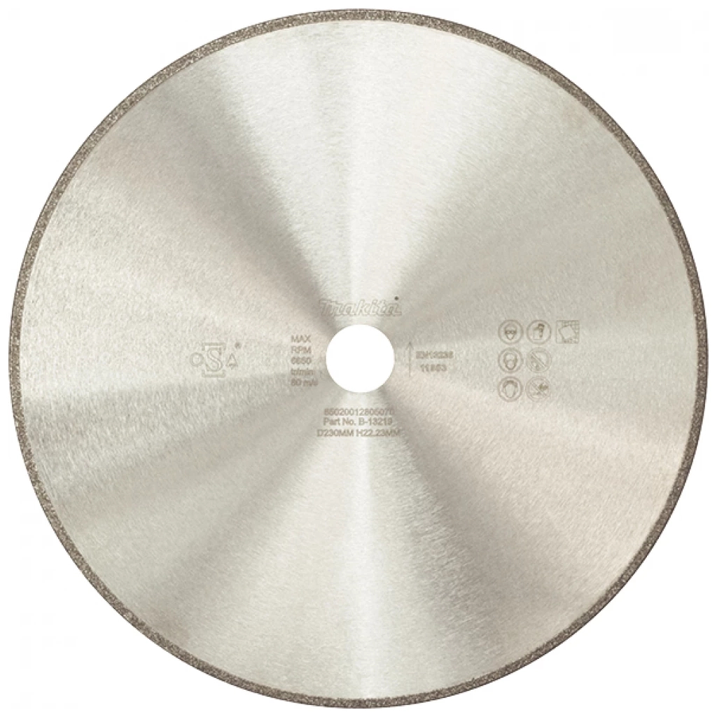 Круг відрізний Makita алмазний COMET по мармуру 230х22,23 мм, мокрий різ (B-13219) - зображення 1
