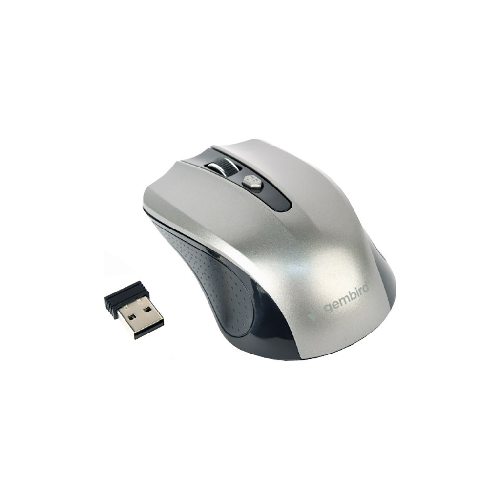 Мишка Gembird MUSW-4B-04-BG Grey+Black (MUSW-4B-04-BG) - зображення 2
