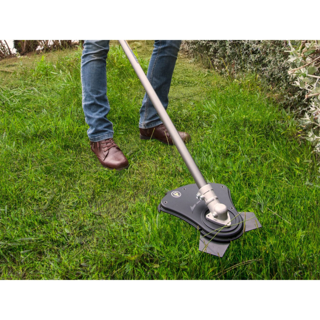 Тример садовий Ryobi ONE+ OBC1820B 18V, 20см, ніж/ліска 30см, ергоремені Vertebrae 4.7кг (без АКБ та ЗП) (5133002619) - зображення 5