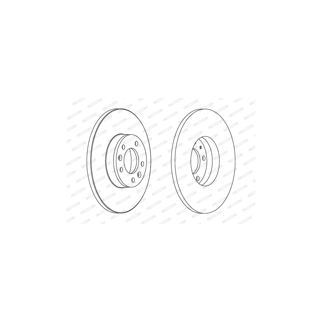 Гальмівний диск FERODO DDF1602 - зображення 1
