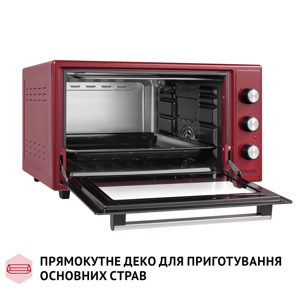 Електропіч Perfelli TRIMO 48 RED - зображення 8