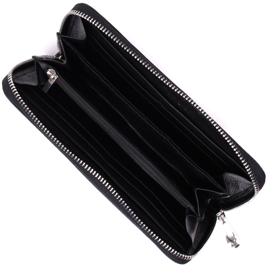 Гаманець ST Leather З натуральної шкіри Чорний (22559) - зображення 5