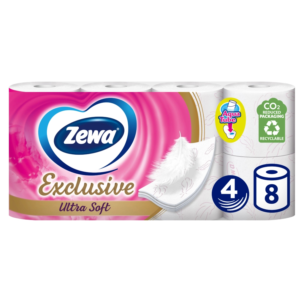 Туалетний папір Zewa Exclusive Ultra Soft 4 шари 8 рулонів (7322541046532/7322541191041) - зображення 2