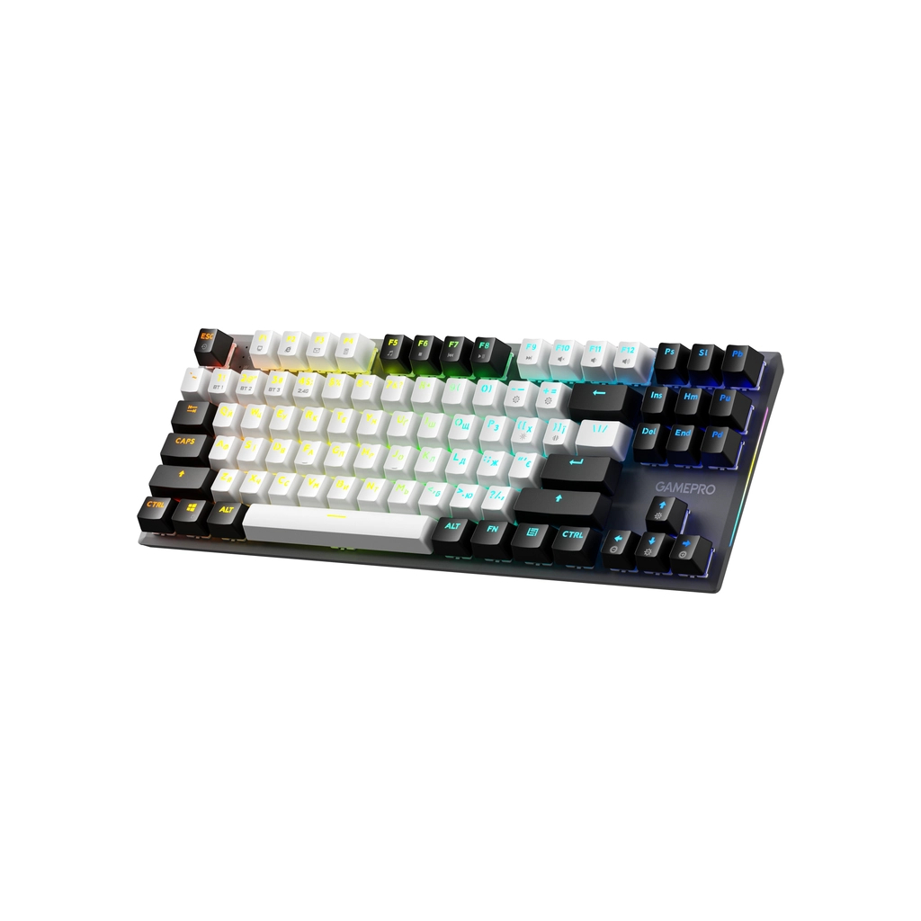 Клавіатура GamePro Genesis Joker Pro MK124G Pro Outemu Red Switch Wireless/Bluetooth/USB UA Gray (MK124G Pro) - зображення 2