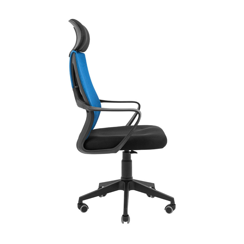 Офісне крісло Richman Профі Пластик Піастра Сітка чорна + синя (ADD0003190) - зображення 3