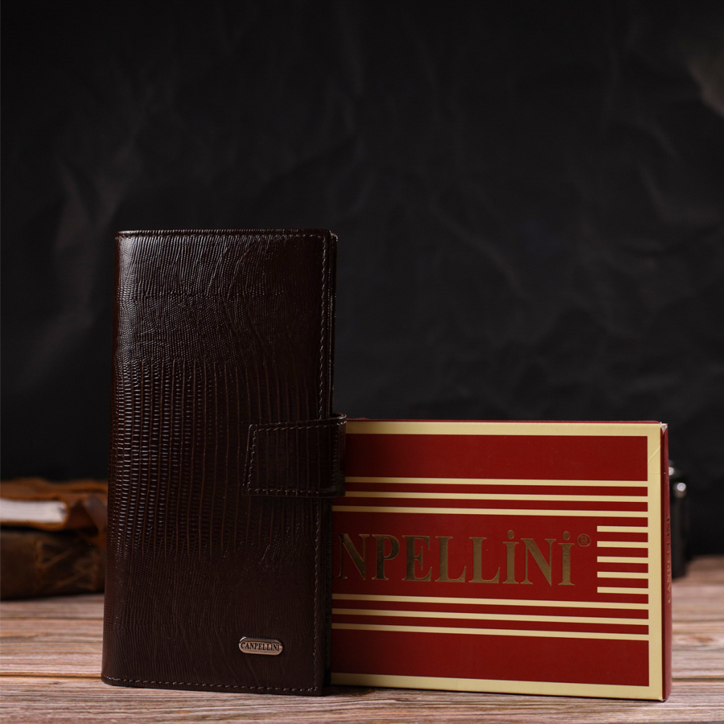 Портмоне Canpellini З натуральної шкіри Коричневе (21718) - зображення 10