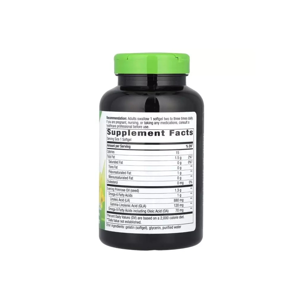 Вітамін Nature's Way Примула вечірня, 1300 мг, Evening Primrose, 120 гелевих капсул (NWY-15419) - зображення 2