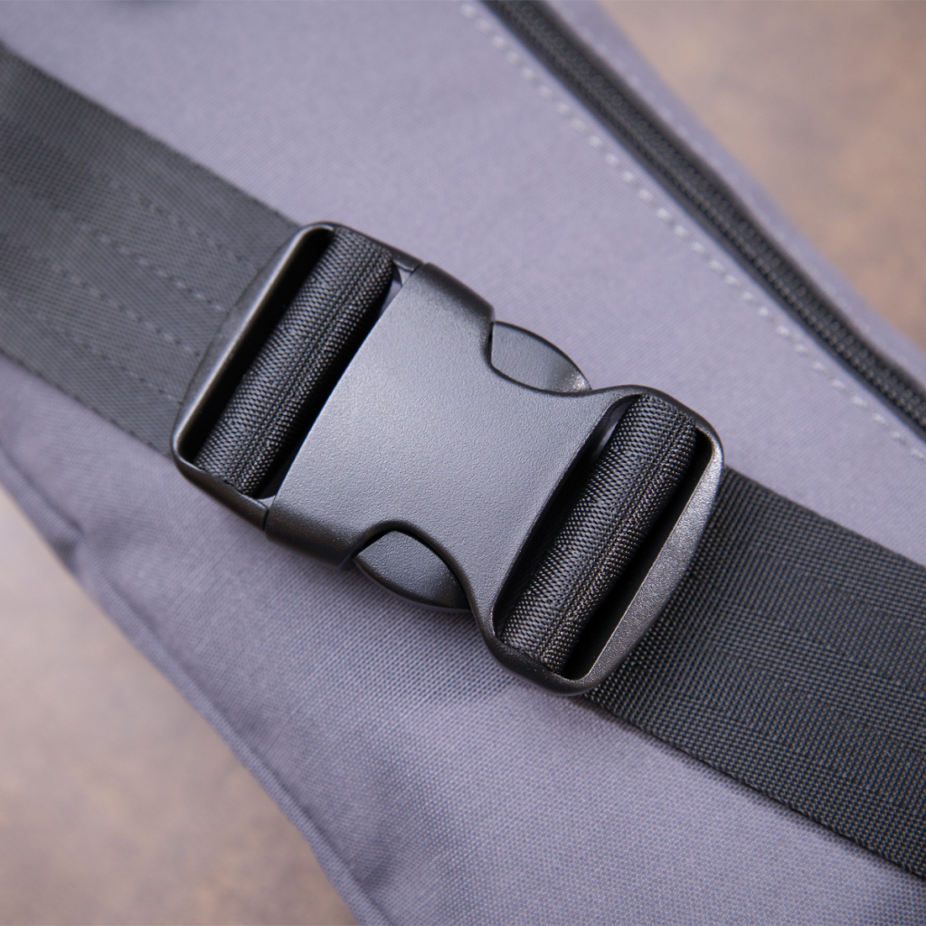 Сумка Vintage Бананка нейлон Сіра (20638) - зображення 10