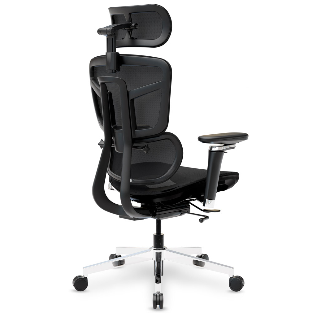 Офісне крісло Mealux S4 Air Black (HF-S4 M/B) - зображення 2