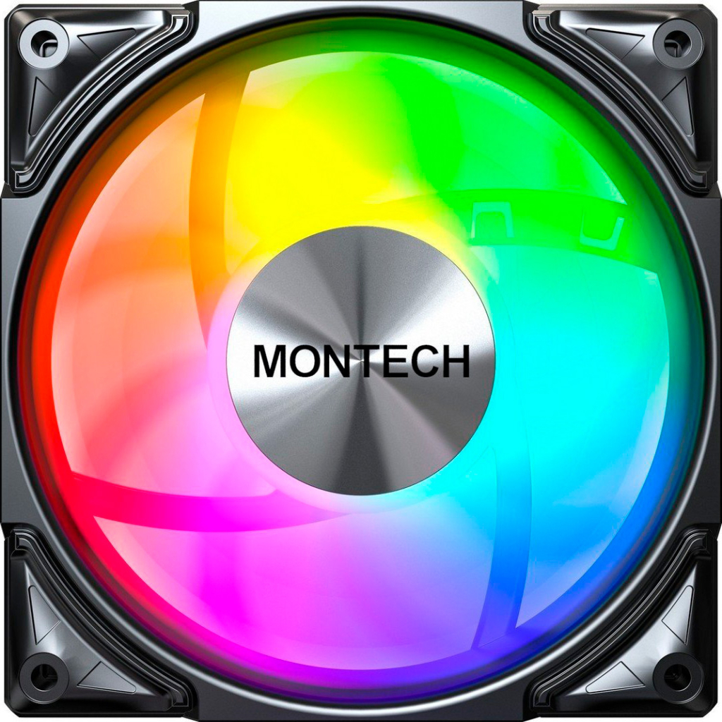 Кулер до корпусу MONTECH METAL PRO 12 ARGB PWM BLK - зображення 2