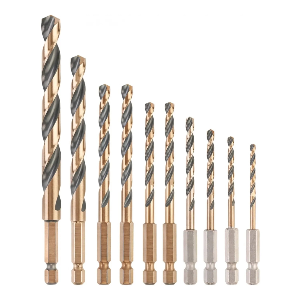 Набір свердл DeWALT по металу EXTREME Black & Gold, HSS-G, 10 шт, tough case (DT20620) - зображення 1