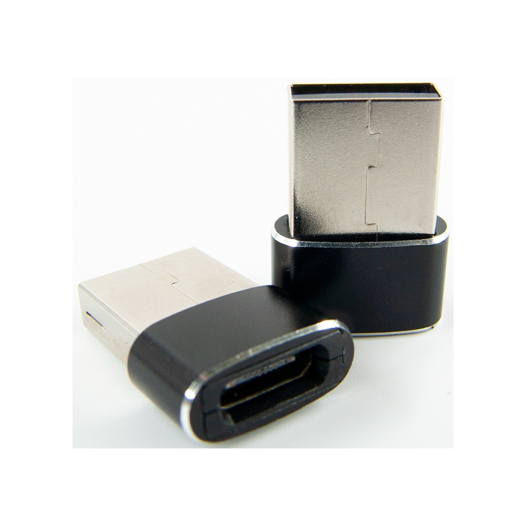 Перехідник Type-C (male) to USB (female) black Dengos (ADP-021) - зображення 2