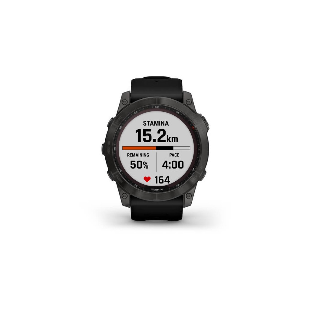Смарт-годинник Garmin fenix 7X Sapph Sol Carbon Gray DLC Ti w/ Black, GPS (010-02541-11) - зображення 6