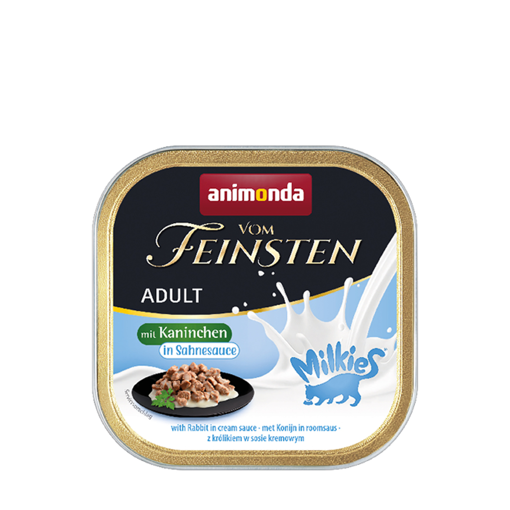Вологий корм для кішок Animonda Vom Feinsten Adult with rabbit in cream sauce 100 г (4017721830379) - зображення 1