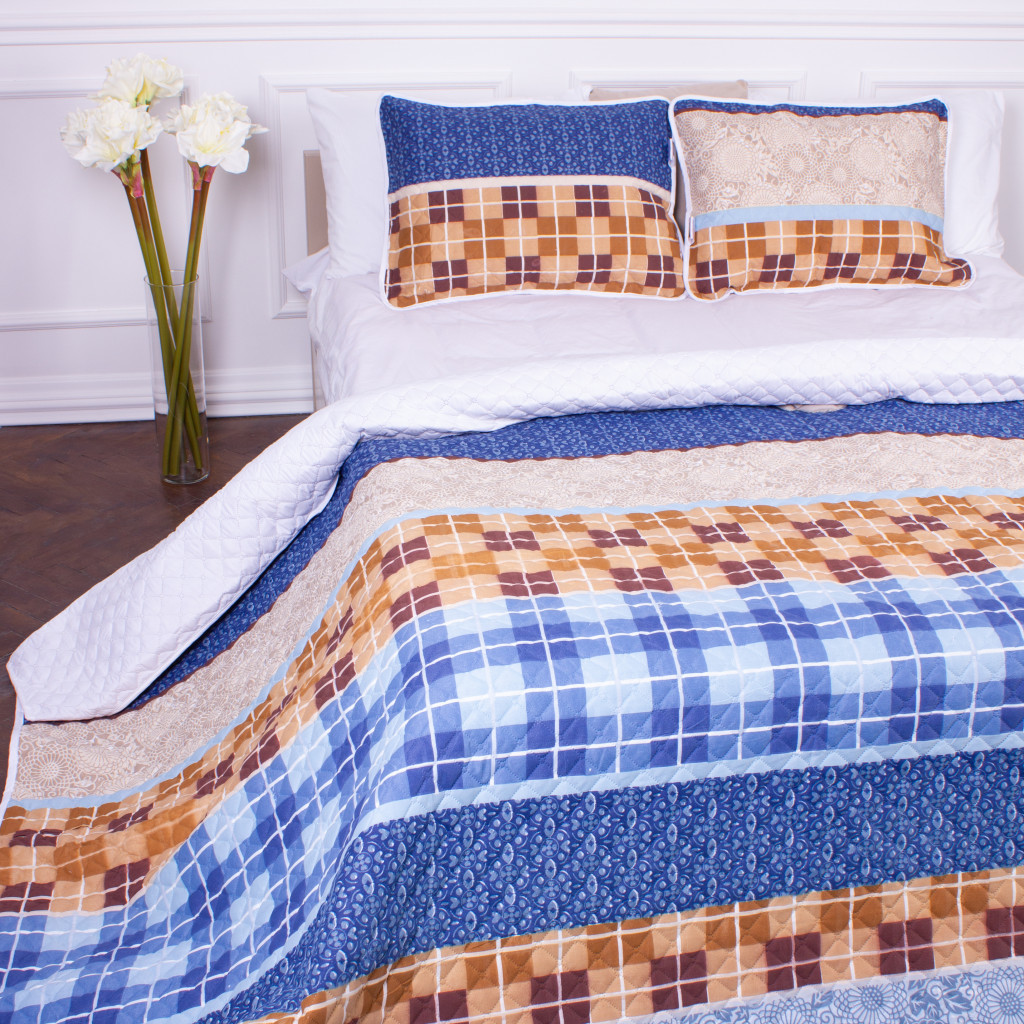 Покривало MirSon набір Print Line №5944 Cornet 180х210 см + наволочка 50х70 см х 2 шт (2200006169581) - зображення 7