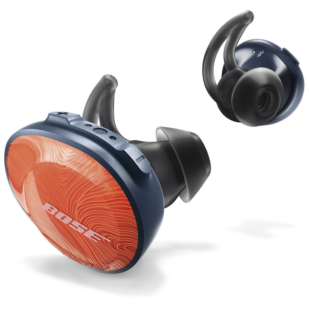 Навушники Bose SoundSport Free Wireless Headphones Orange/Blue (774373-0030) - зображення 4