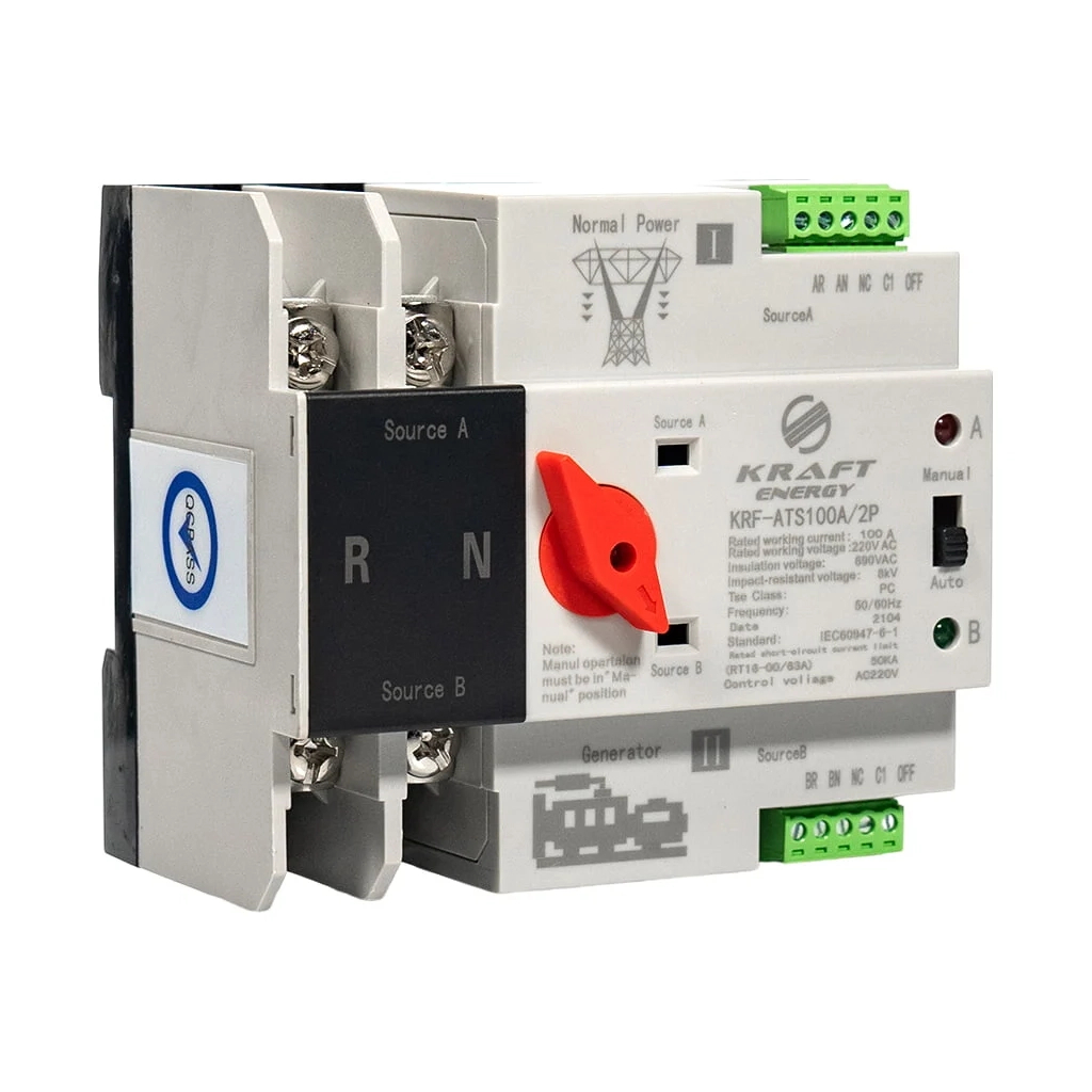 Автоматичний вимикач Kraft Energy KRF-ATS100A/2p - picture 3