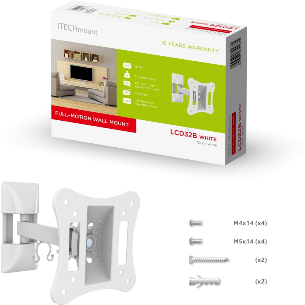 Кронштейн ITech LCD32B WHITE - зображення 5