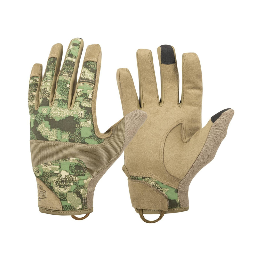Тактичні рукавички Helikon-Tex Range Tactical Gloves - PenCott WildWood / Coyote A, S (RK-RNG-PO-4511A-B03) - зображення 1