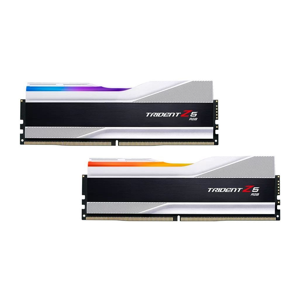 Модуль пам'яті для комп'ютера DDR5 32GB (2x16GB) 6600 Trident Z5 RGB Silver G.Skill (F5-6600J3440G16GX2-TZ5RS) - зображення 4