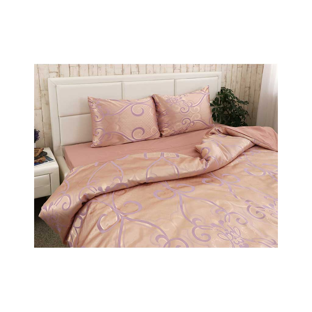 Постільна білизна Руно Beige сатин набивна полуторна (677.137АЖ_Бежевий) - зображення 3