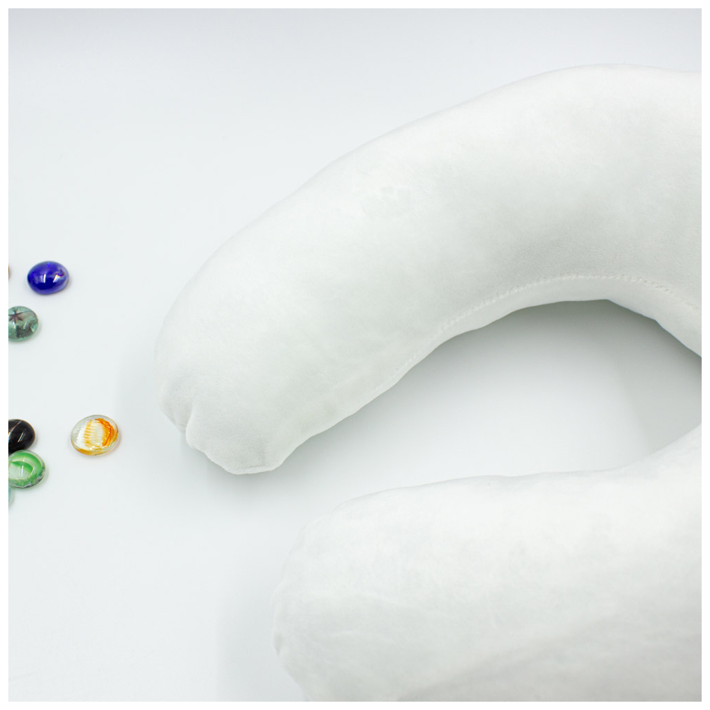 Подушка MirSon для подорожей №8747 Velvet Line 28-0001 White 50% Memory (2200006348320) - зображення 3