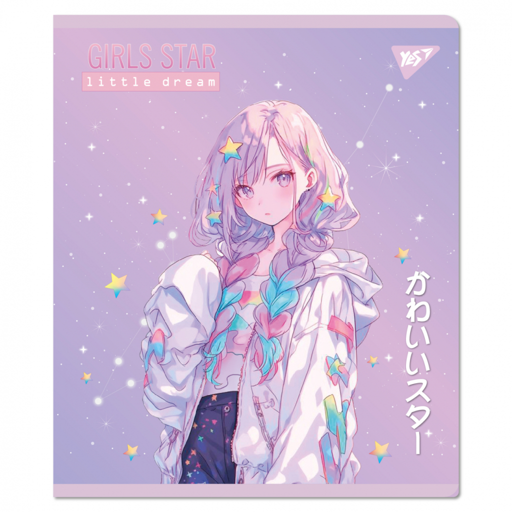 Зошит Yes Anime star А5 18 аркушів клітинка (767514) - зображення 4